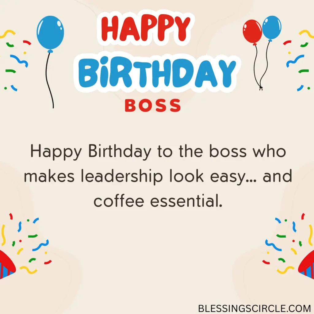 Team card filled with funny birthday wishes for boss