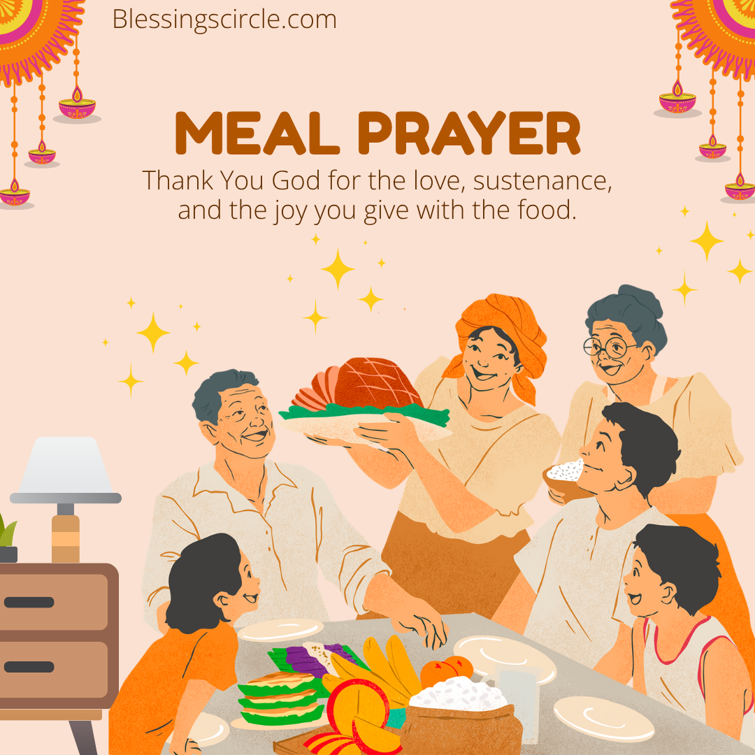 100+ Blessings Prayer for Meal, Christian Before Eating food