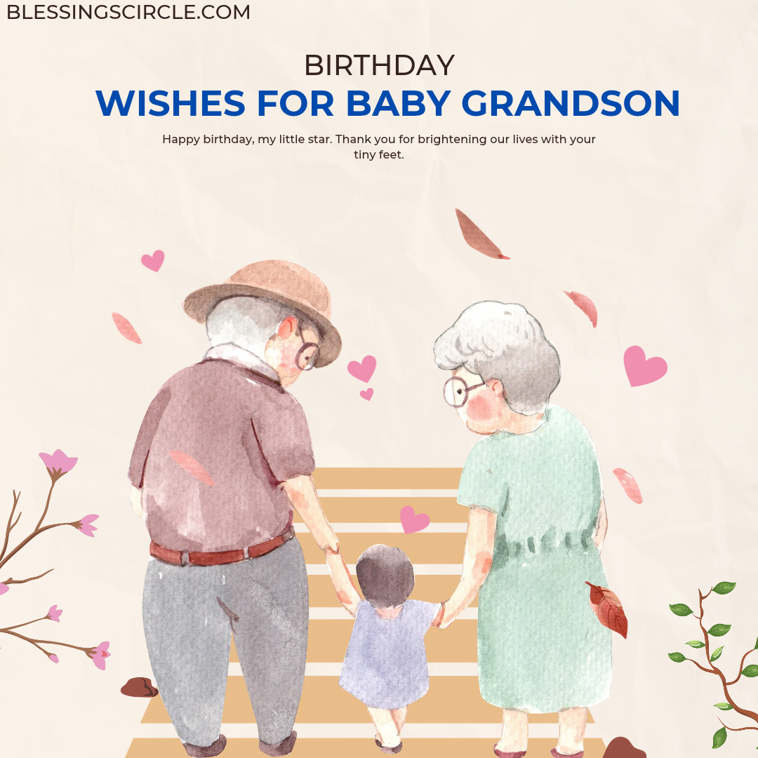 Birthday Wishes for Baby Grandson, Newborn or Great-grandson